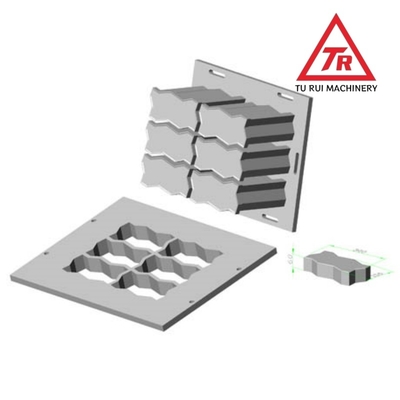 Good price Industrial Concrete Block Moulds Smooth Finishes Interlocking Block Mold online